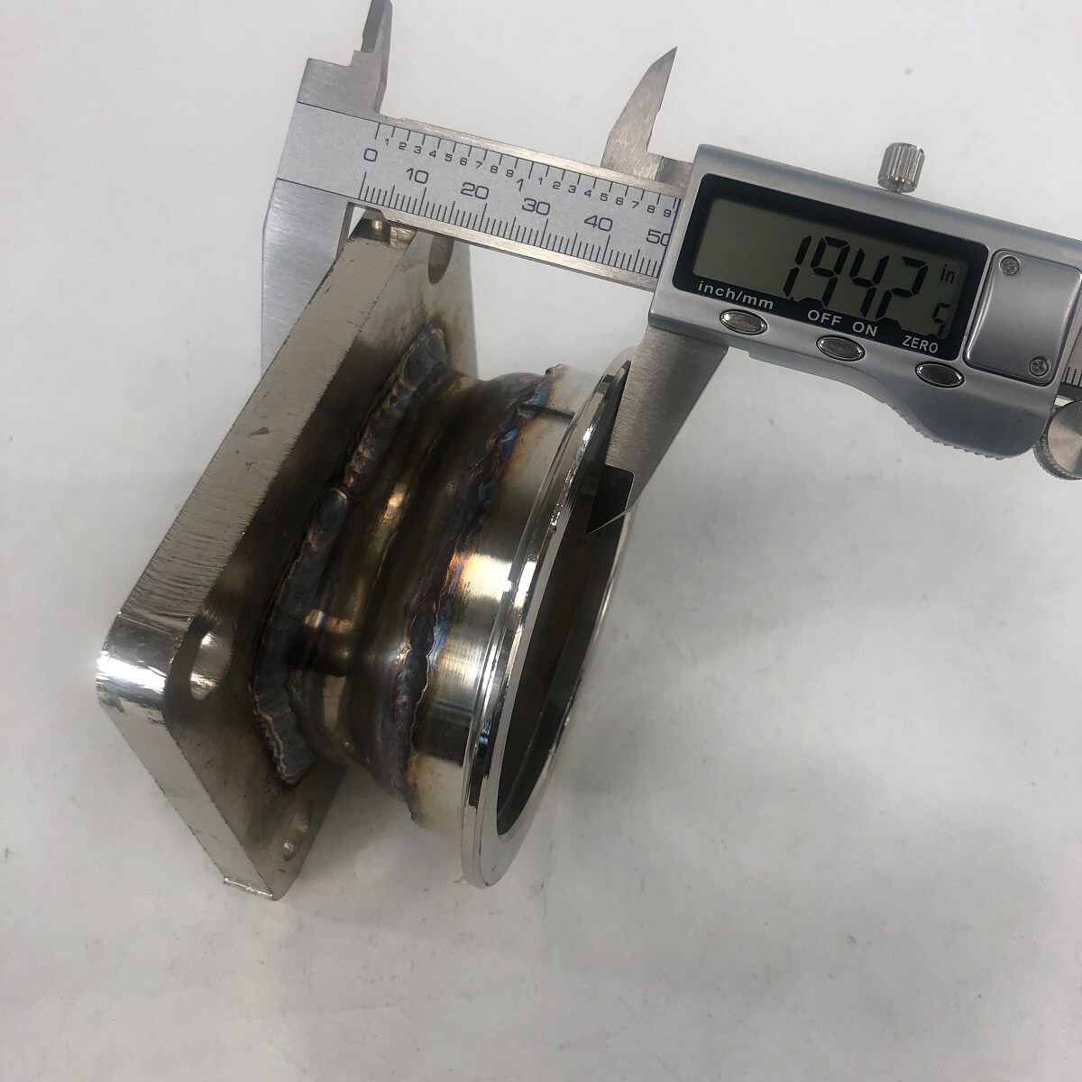 3" V-Band Flange to T4 -4 Bolt Turbo Charger Flange Conversion Adapter