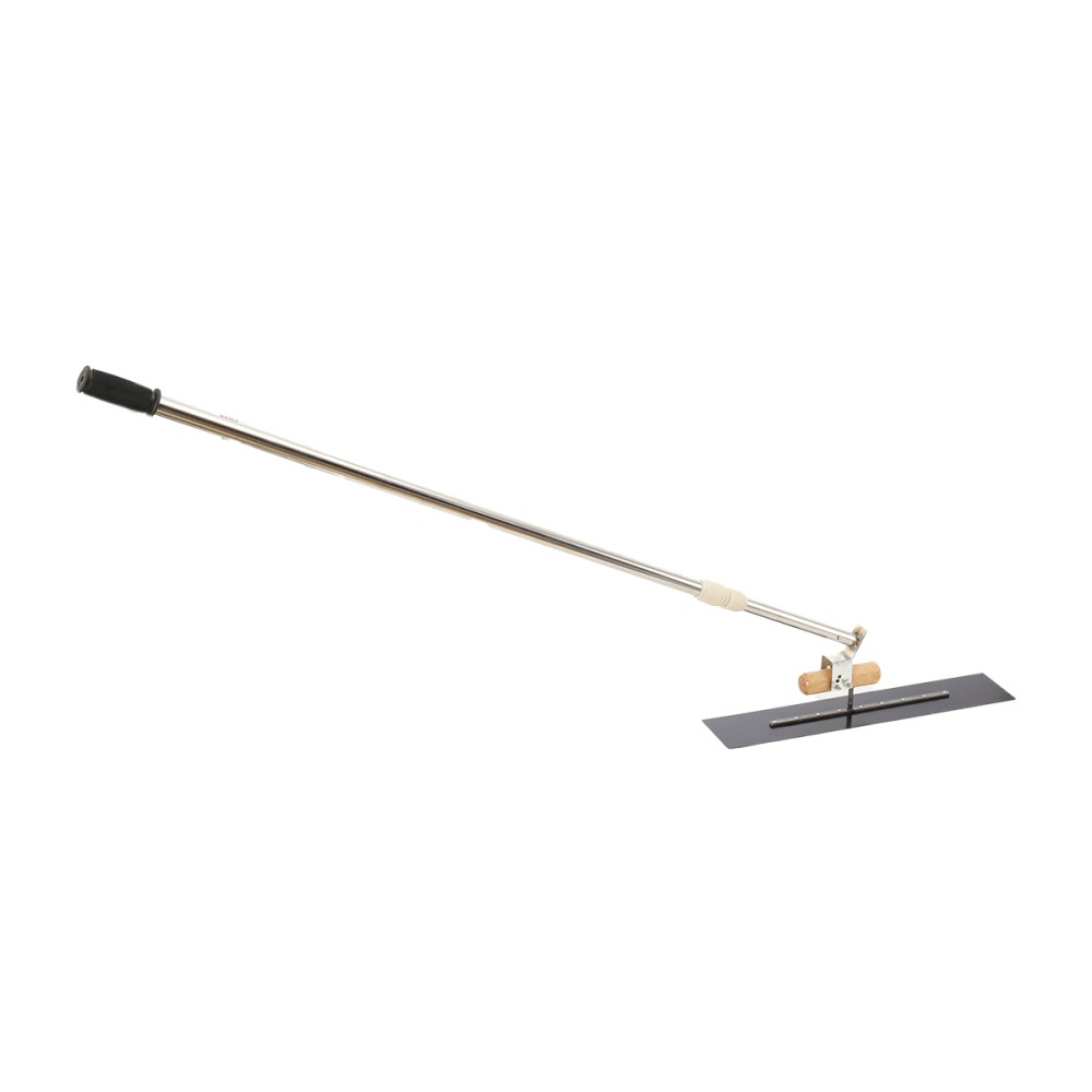 Long Handle Concrete Trowel Cement Surface Smoothing Tool w/ Finishing Shoes NEW