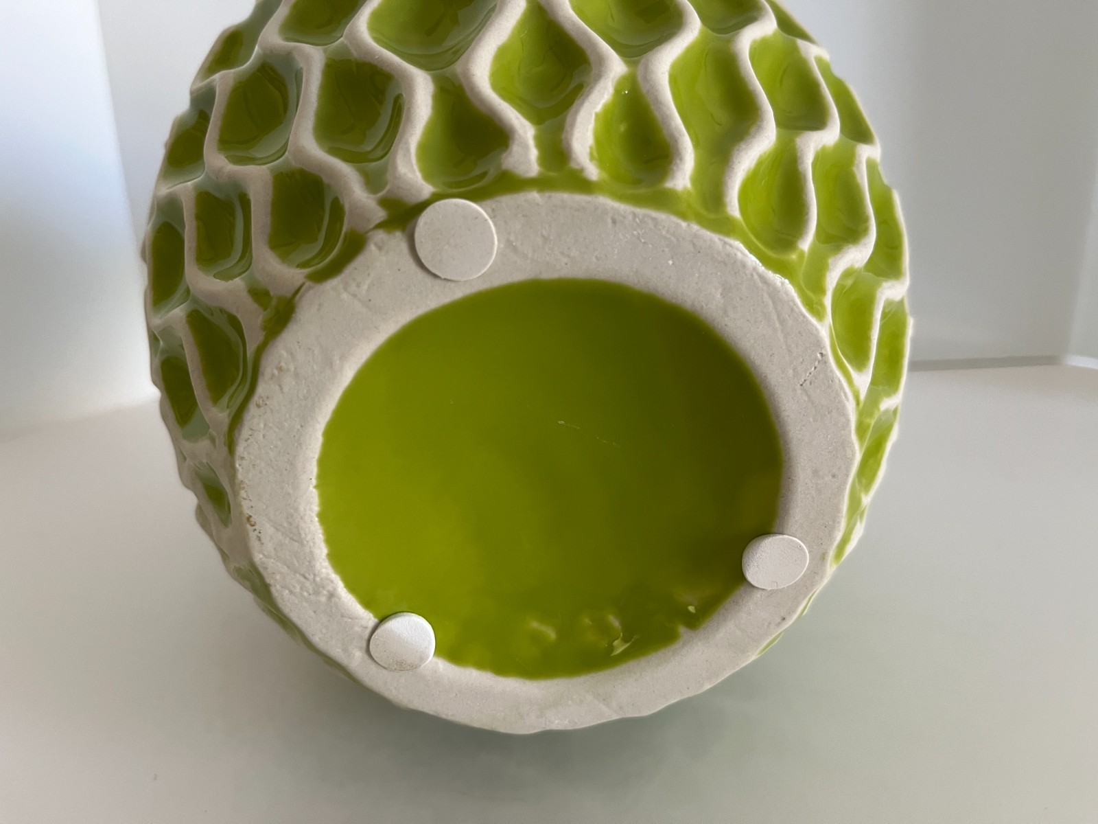 Modern Raised Wavy Design Vases Set of 3