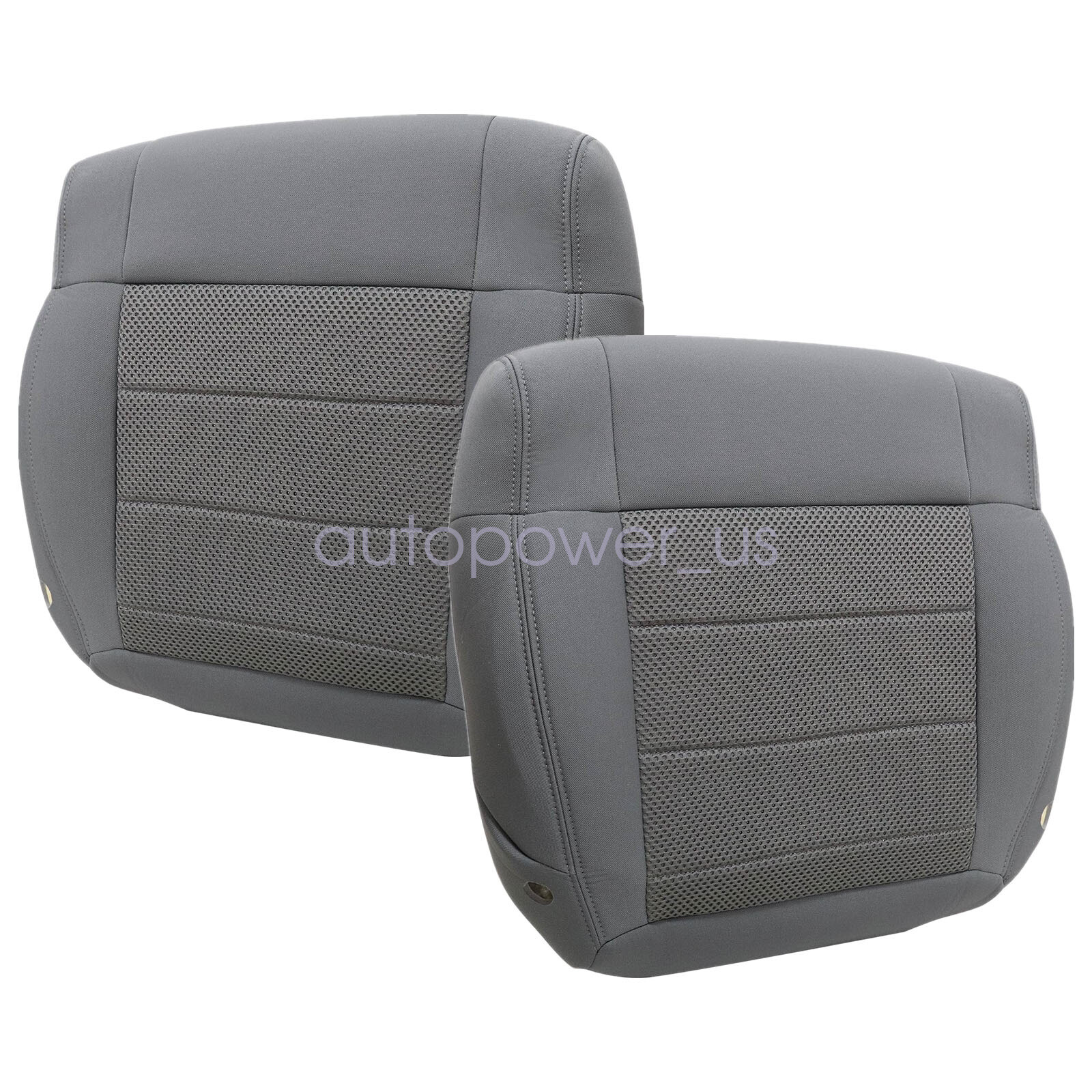 For 2008-2010 Jeep Wrangler Sahara Rubicon Front Cloth Seat Cover & Foam Cushion