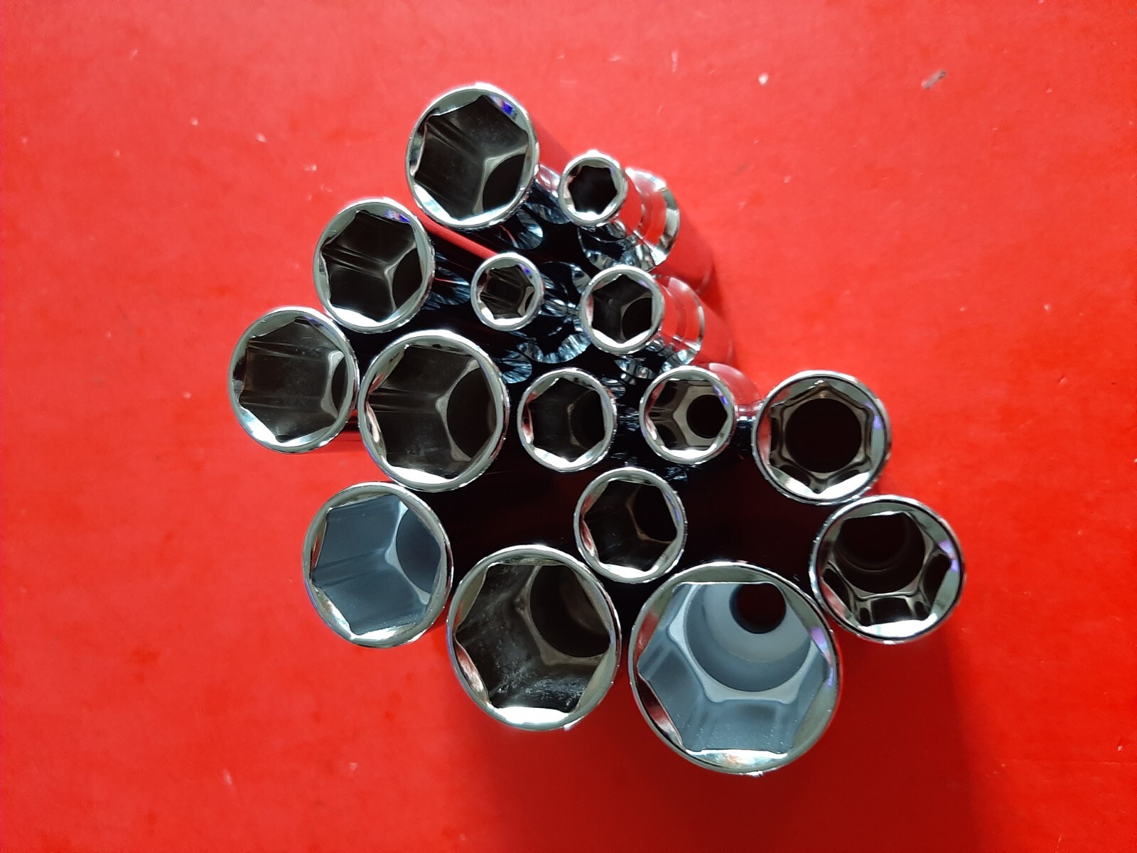 NEW Craftsman Tools 15 Piece Deep 3/8" METRIC MM 6 Point Socket Set 6-19mm +21mm