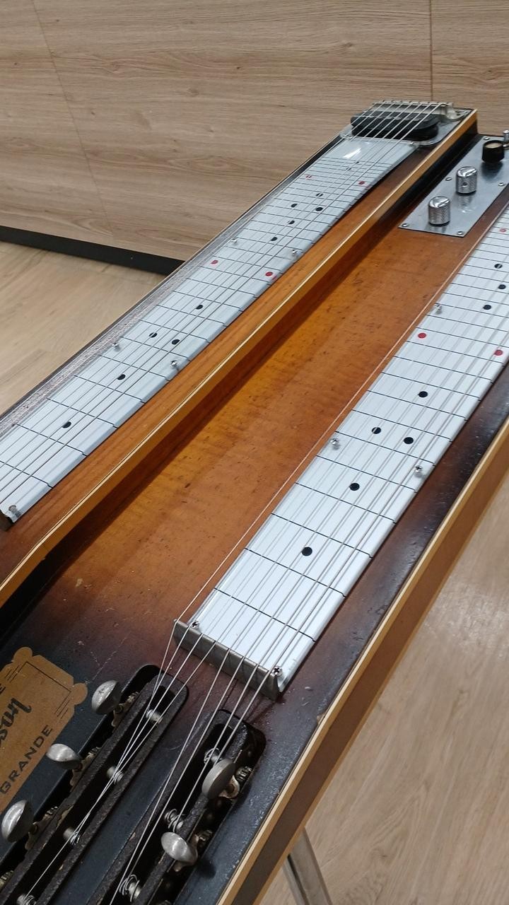 Vintage Gibson Console Grande Double Neck 8-String Steel Guitar w/ Case Japan