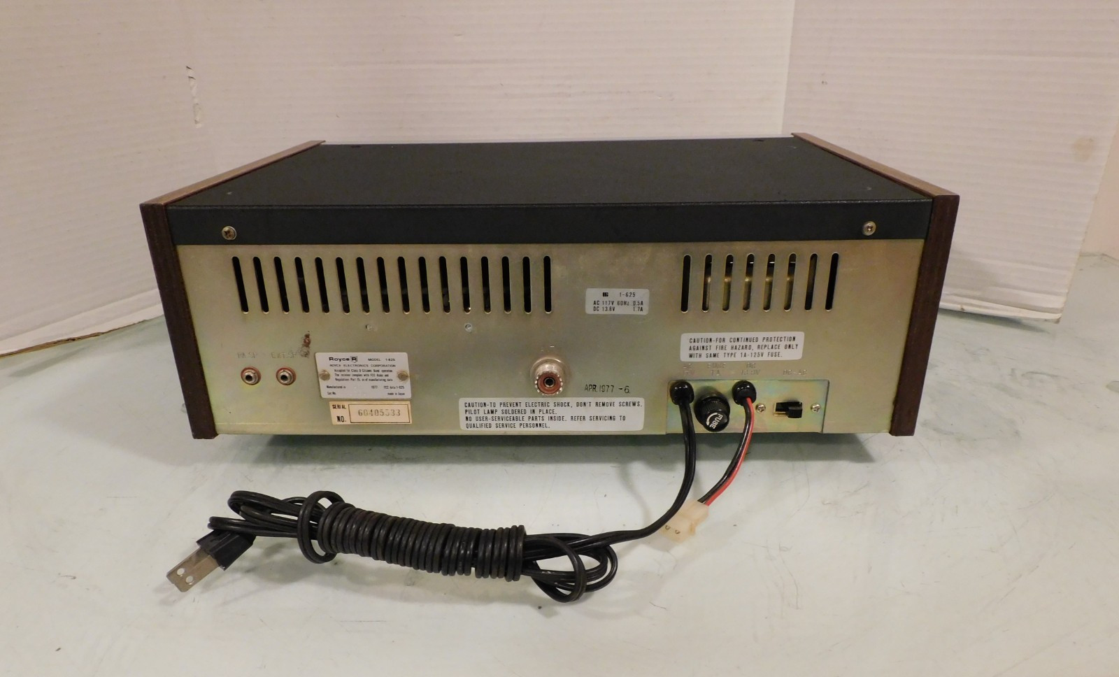 Royce 1-625 40 Channel CB Radio Base Station Excellent Condition