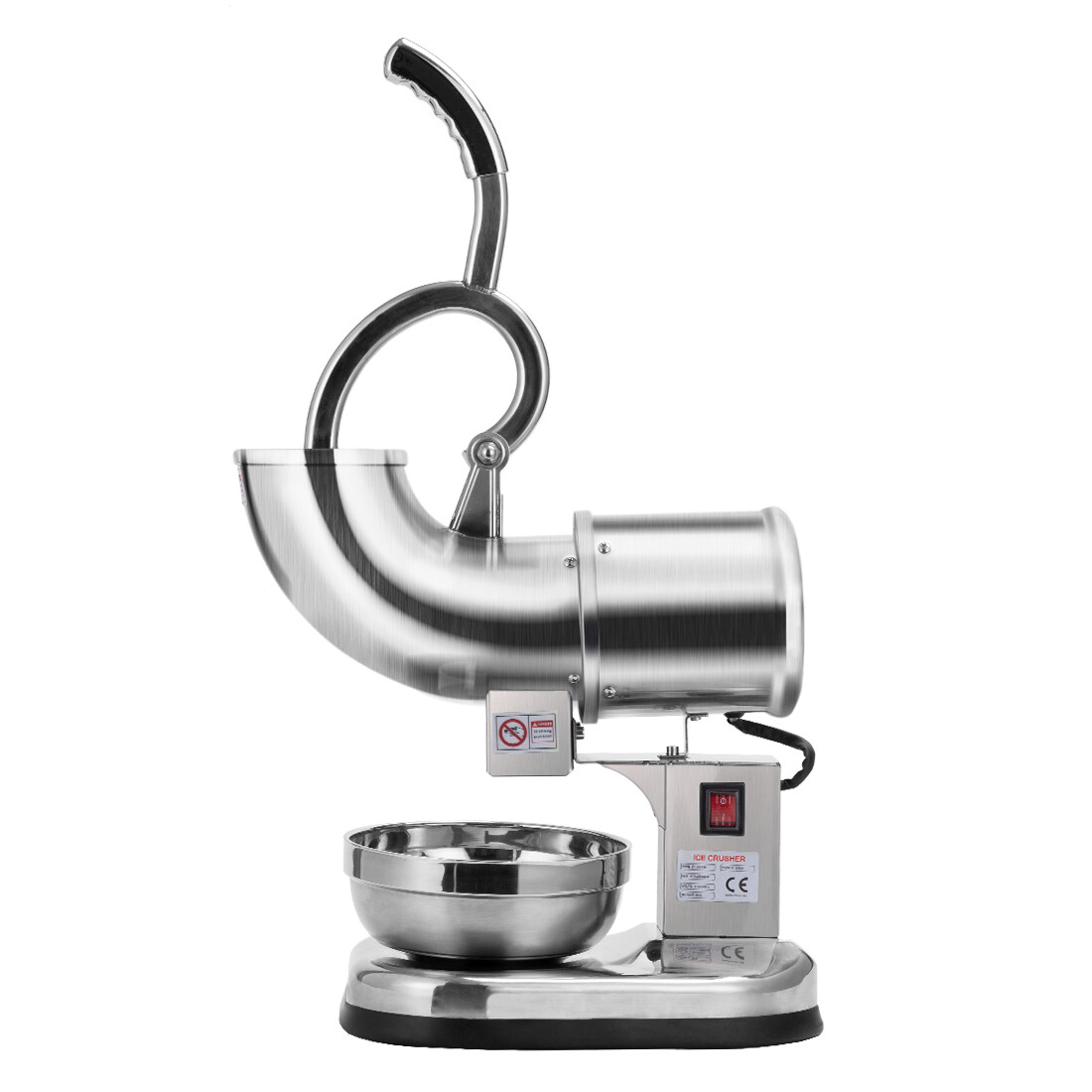 250W Electric Ice Shaver Crusher Snow Cone Maker Machine 440Lbs Stainless Steel