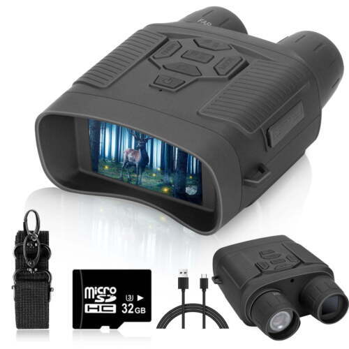 36MP 4K Digital Night Vision Goggles Binoculars For Total Darkness Surveillance