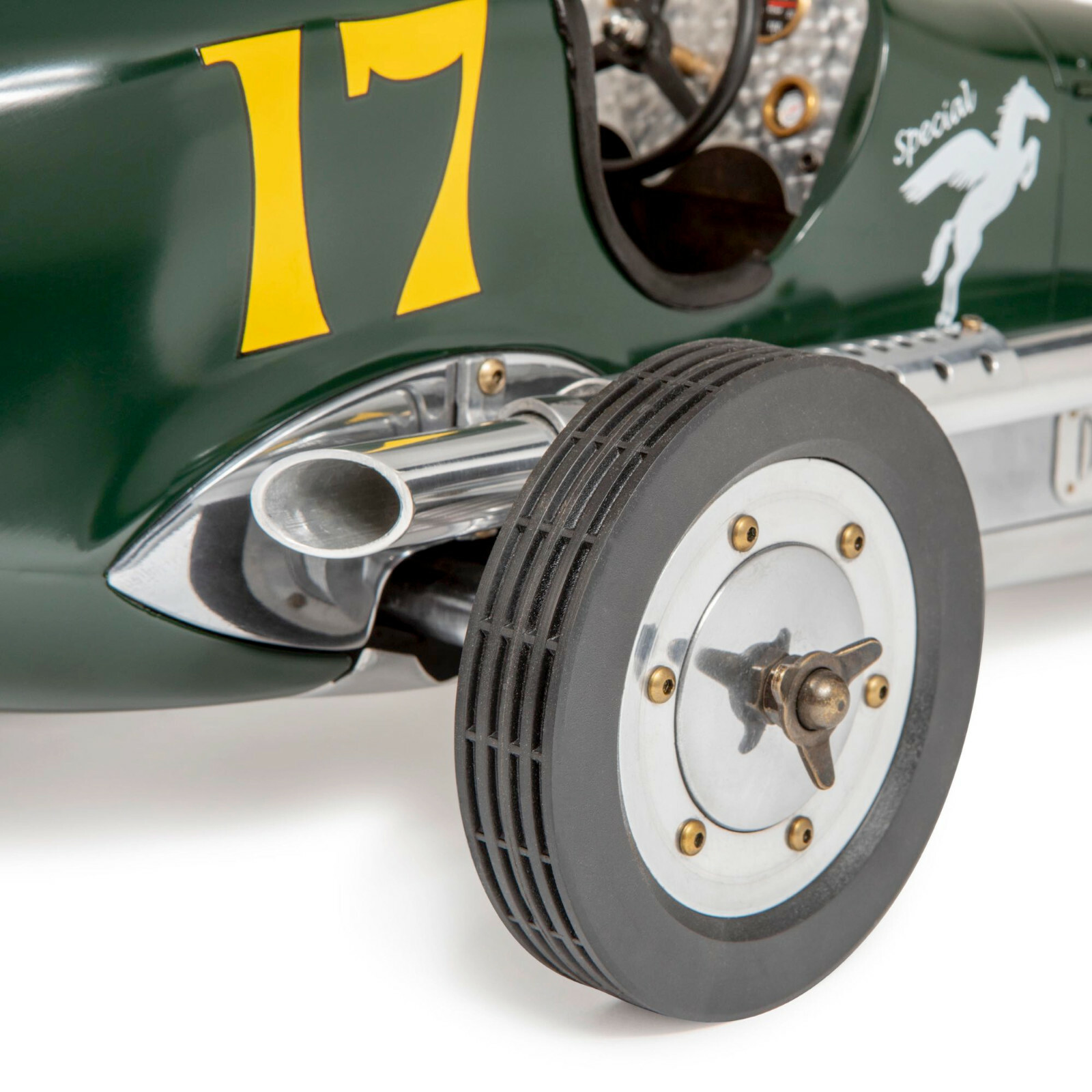 Green BB Korn Indianapolis 1930s Tether Car Model 22" Racing Spindizzy New