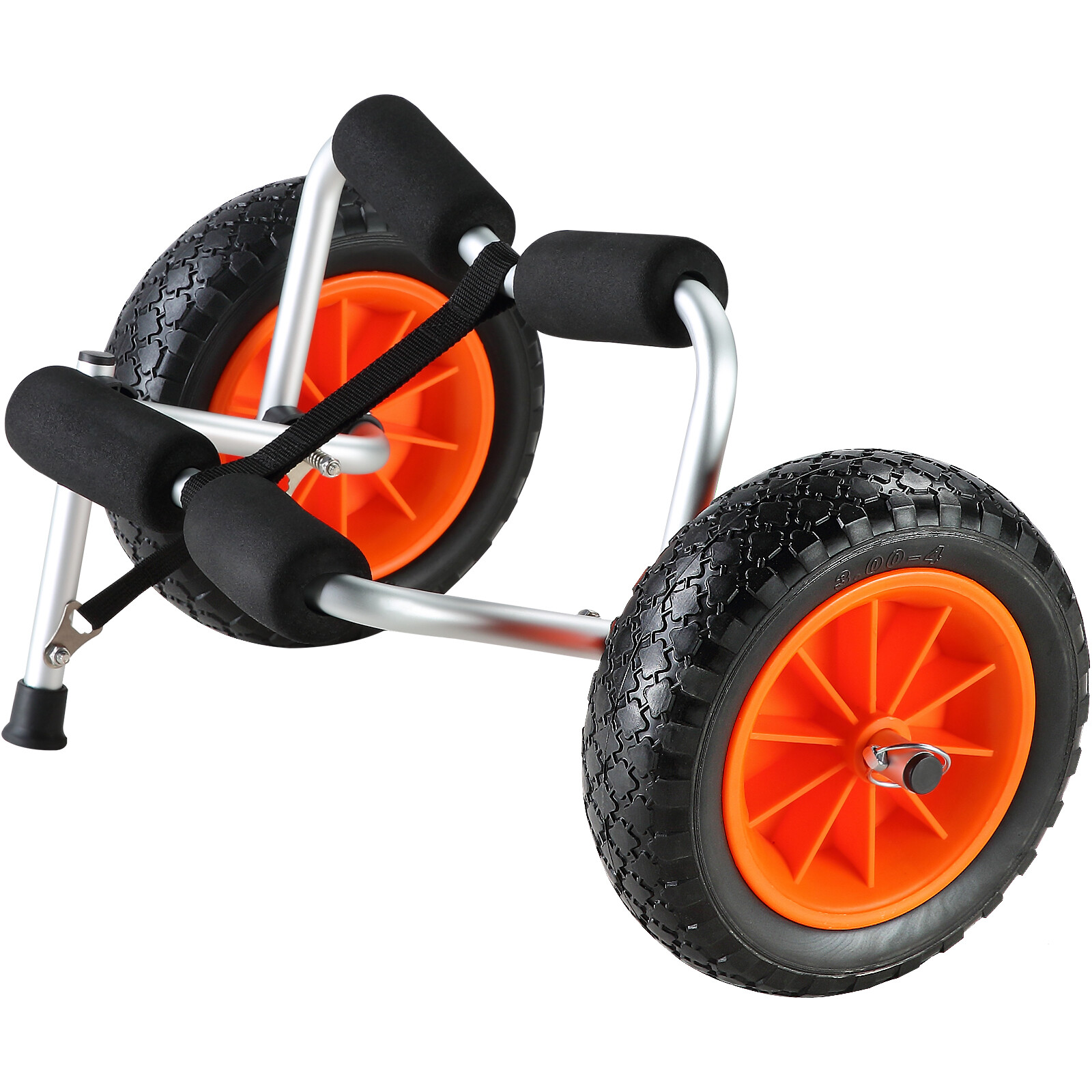 VEVOR 250lbs Foldable Kayak Canoe Boat Carrier Dolly Cart with 10'' Solid Tires