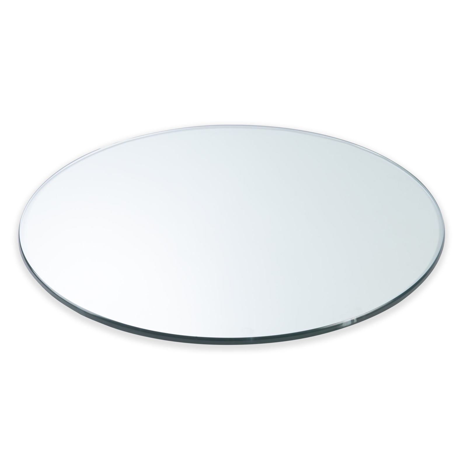 Clear 10" Round Clear Tempered Glass Table Top By Spancraft Glass