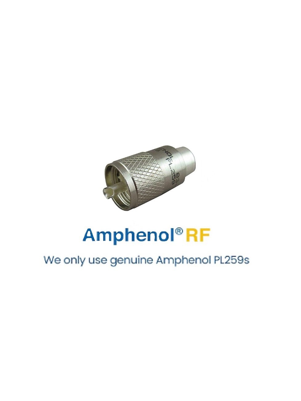 ALPHA - 50ft RG8u Coax Cable with AMPHENOL PL259s attached