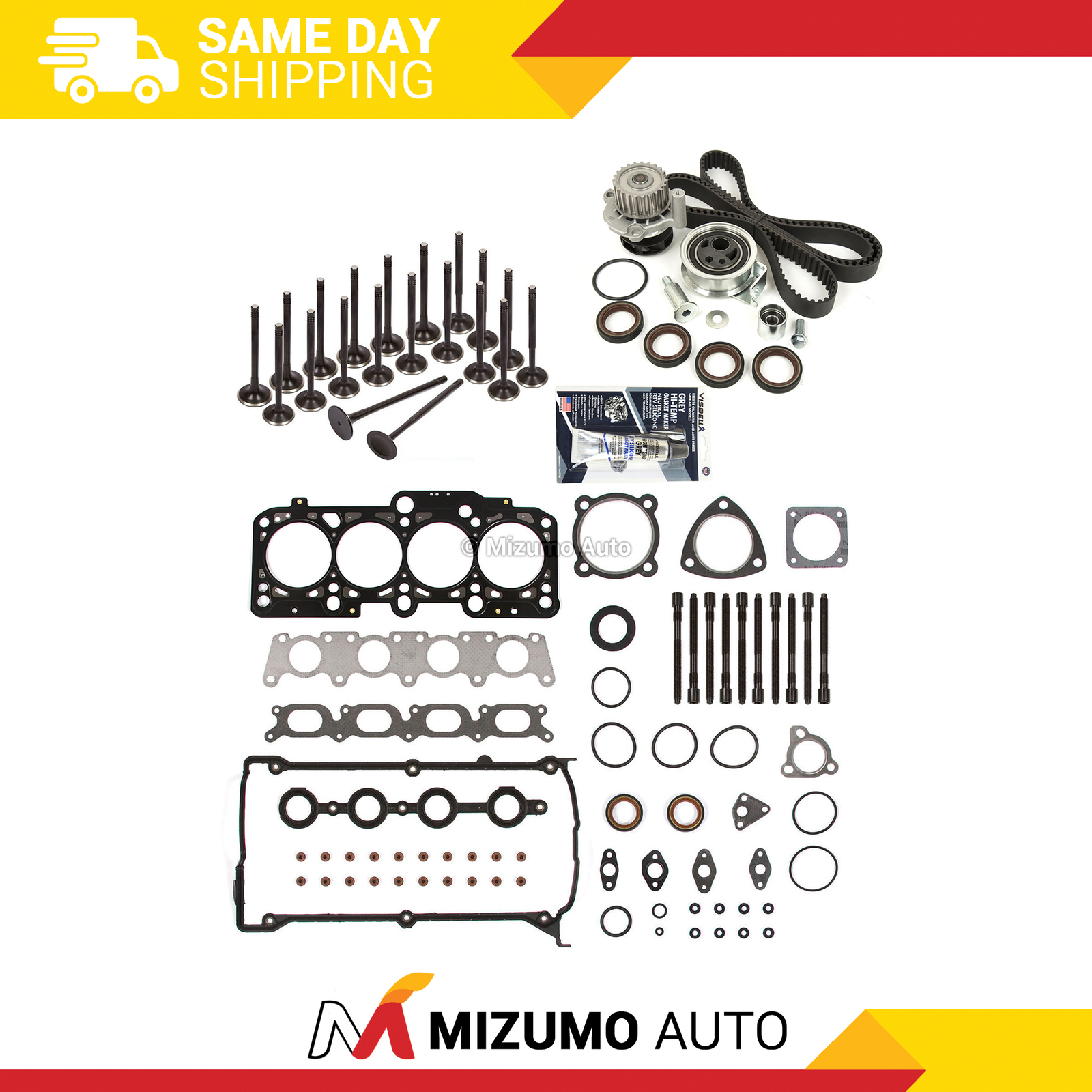 Head Gasket Set Valves Timing Belt Kit Fit 01-06 Volkswagen Audi 1.8 TURBO