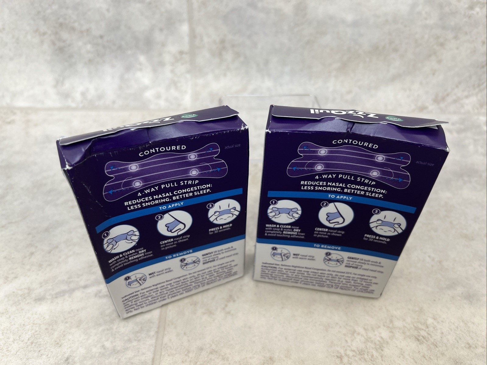 2 Boxes! ZzzQuil Ultra Sleep Nasal Breathe Strips 26ct Ea = 52 Total- Brand New