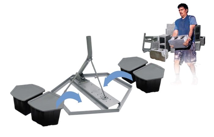 Hydro-Mount NPR9-KIT Non-Penetrating Mount by Perfect Vision - Free Shipping