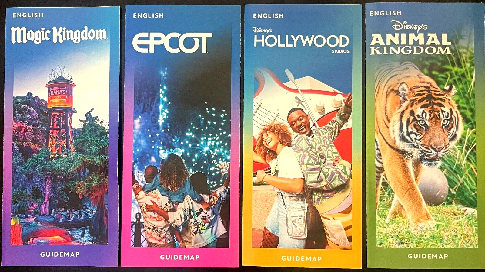 NEW 2025 Walt Disney World Theme Park Guide Maps 4 Current Maps Newest Available