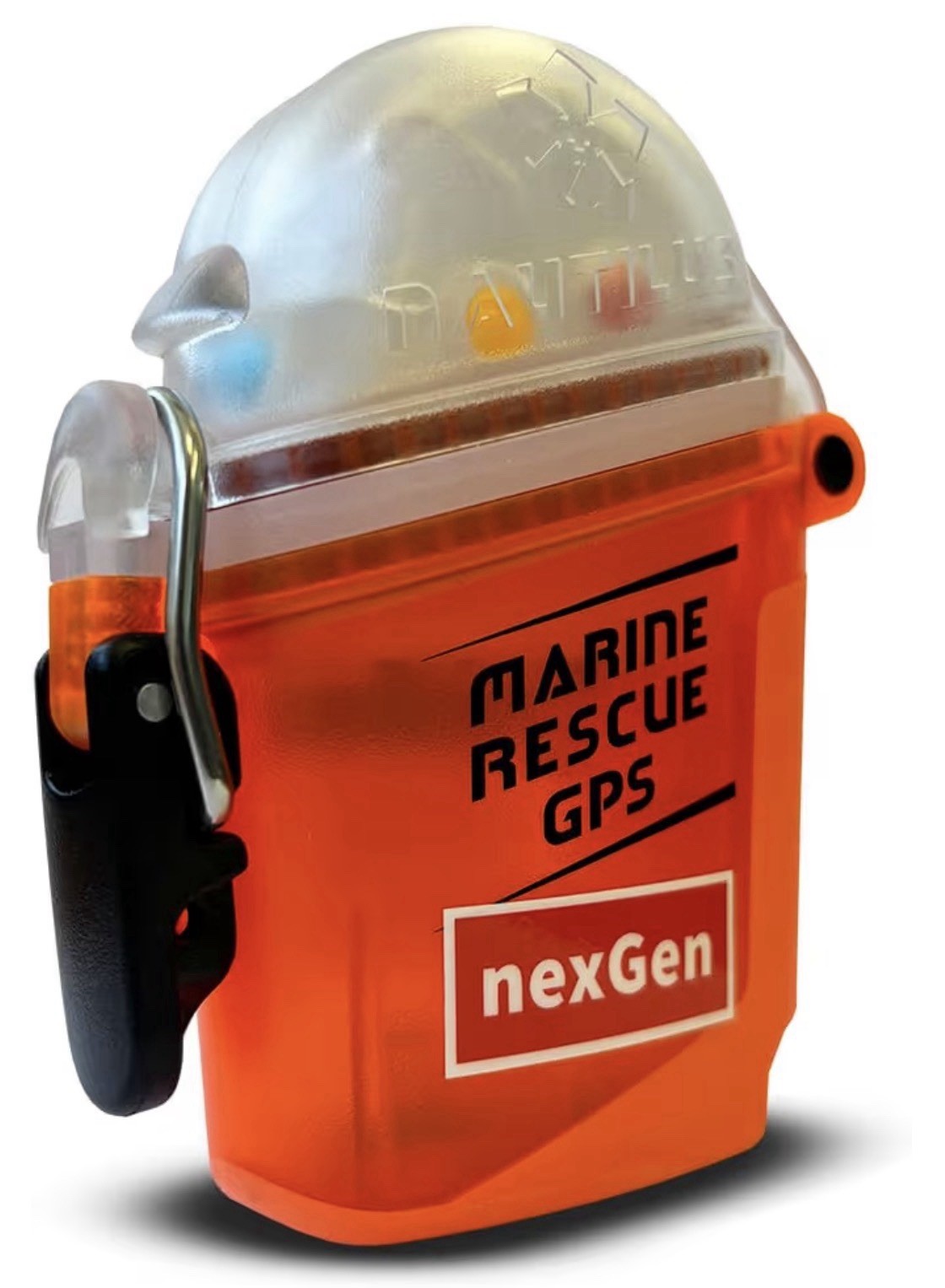 Marine GPS Rescue Locator – Orange Waterproof Safety Beacon for Boating