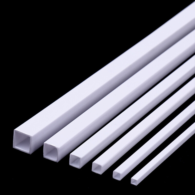 ABS Styrene Plastic Tube Strip Round/Square/Angle Rod Sheet Building Model DIY