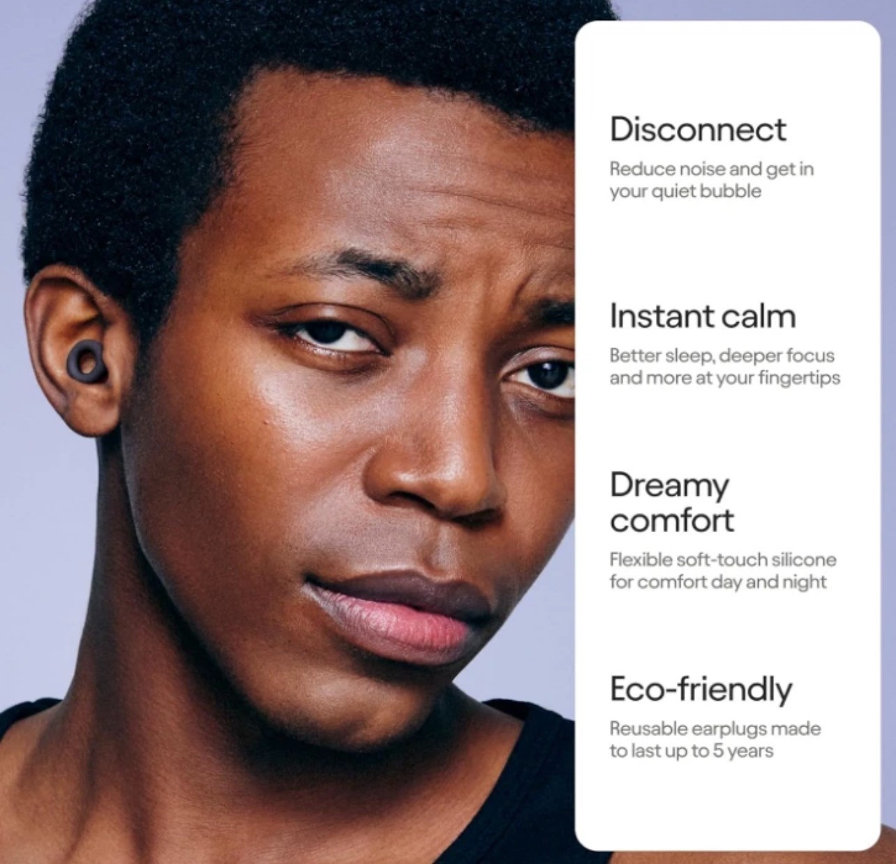 NIB~ Loop Quiet 2 Black Earplugs Ultra Comfy Reusable Noise reducing for Sleep