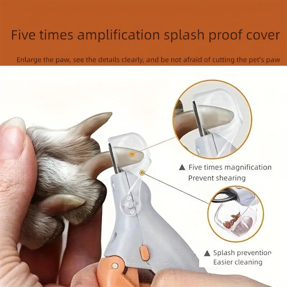 Pet Nail Scissors Dog Nail Cutter Cat Nail Clippers and Trimmers with Led Lights