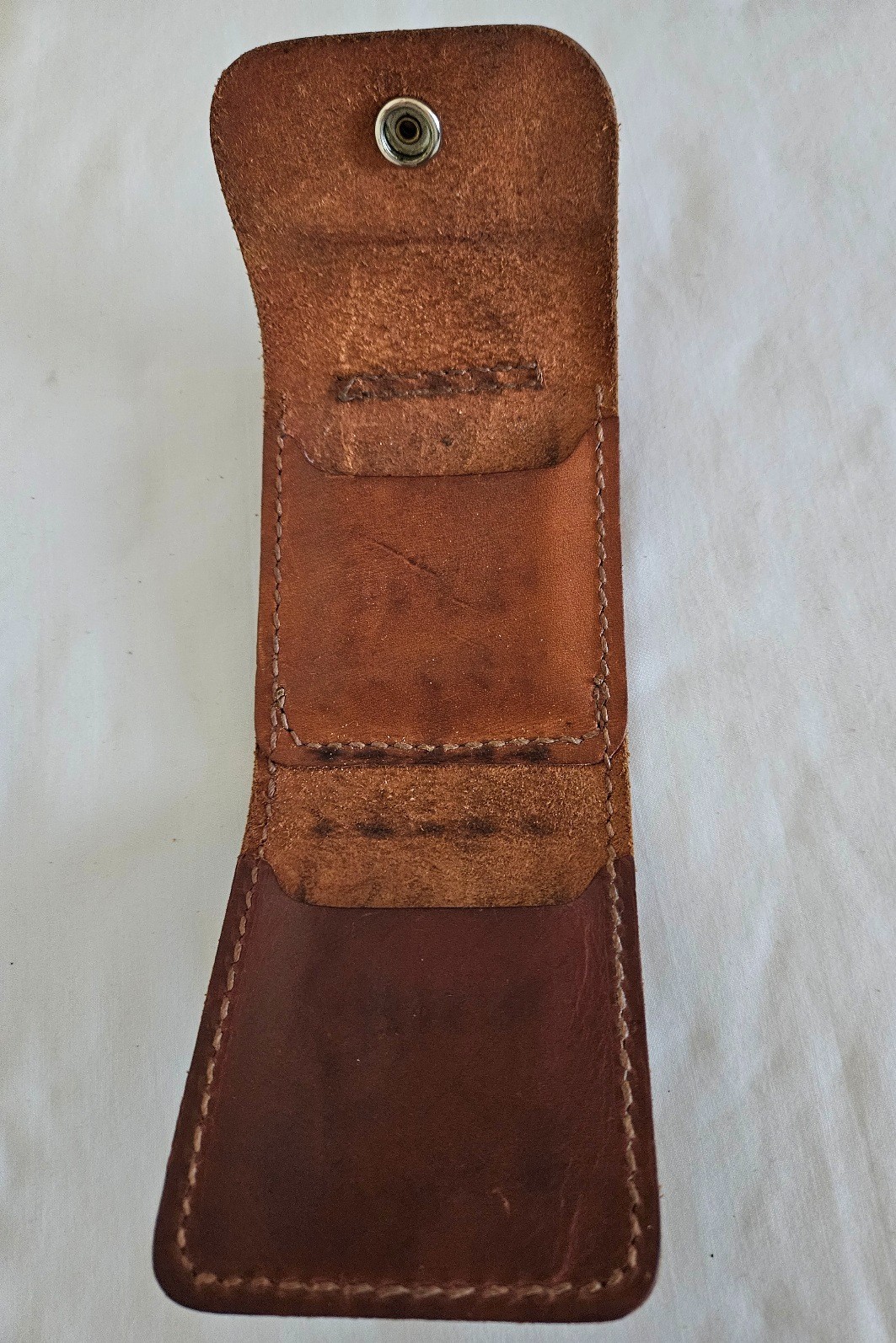 Cabela's Vintage Leather Rifle Cartridge Ammo Belt Pouch Used