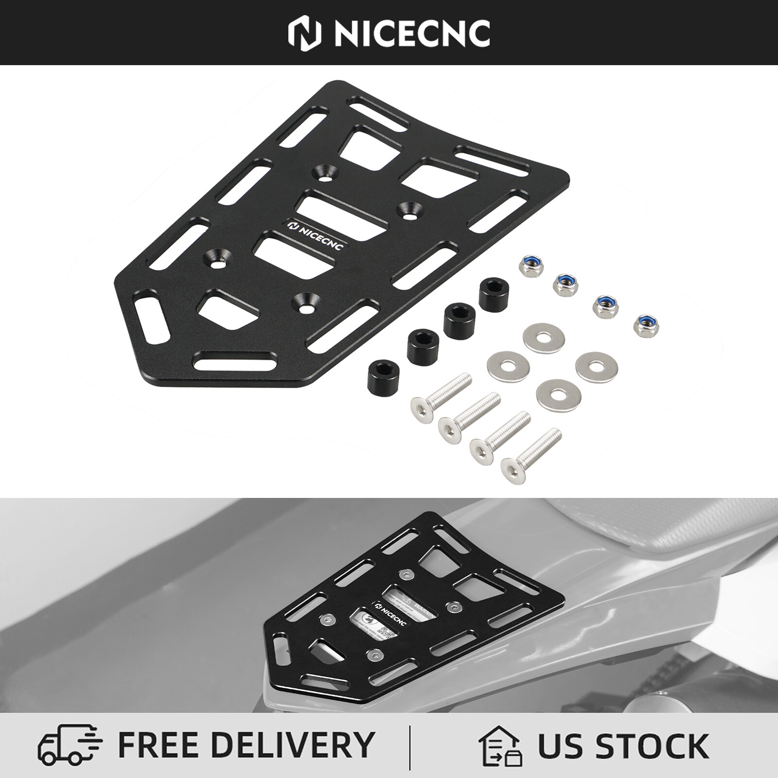 NICECNC Rear Tail Luggage Rack For KTM 125-530 SX/SX-F/EXC/EXC-F/XC/XC-F/XC-W
