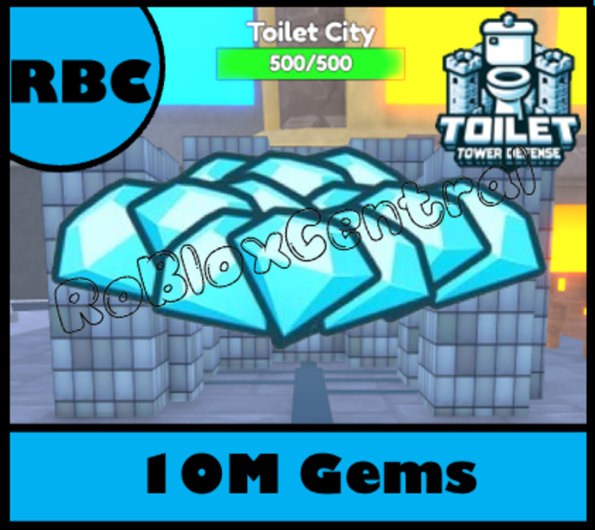 10M GEMS - CHEAP TOILET TOWER DEFENSE - TTD 10 MILLION GEMS