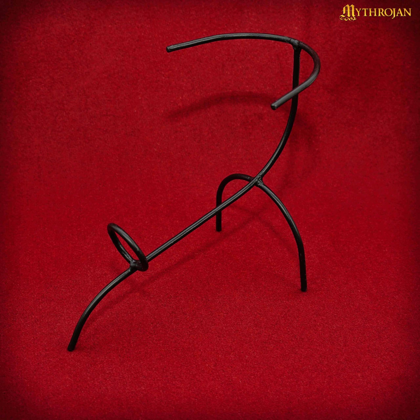 Medieval Horn Holder Twisted Iron Hand Forged Viking Knight Drinking Mead Rack