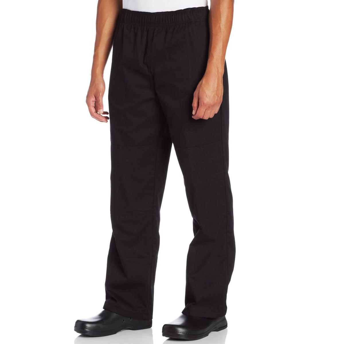 Chef Code Men's Double Knee Baggy Chef Pant with 2" Elastic Waistband CC228