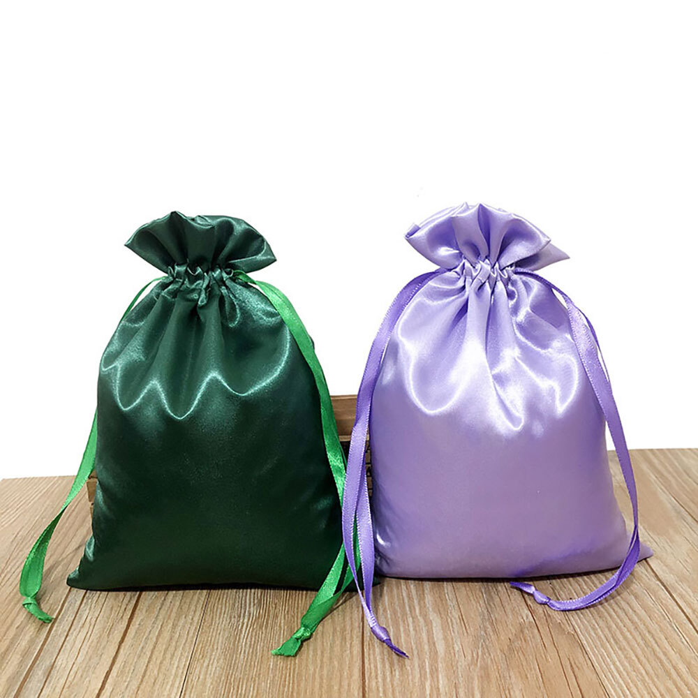 1-100pcs Velvet Drawstring Velour Pouch Jewelry Baggie Ring Gift Bag Pouch Set