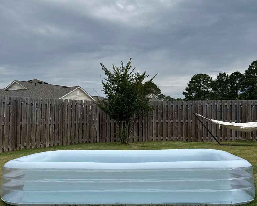 Sun Squad Inflatable Pool Above Ground Kids Outdoor Ages 6+ 6' x