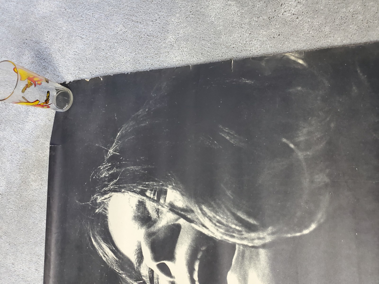 Original 1969 Janis Joplin 30x41 inch rolled Poster Huge Rare Portrait