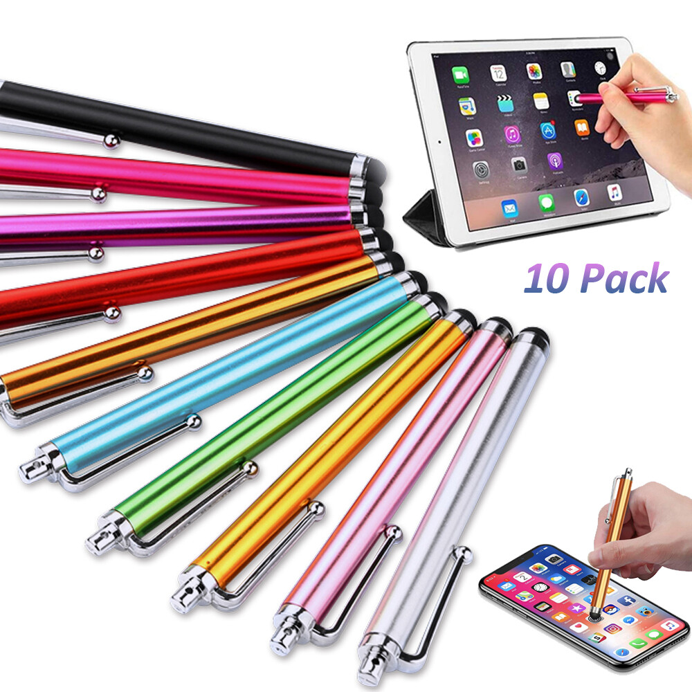 10Pack Stylus Pens For Touch Screen iPad iPhone Samsung Phone Tablet Universal