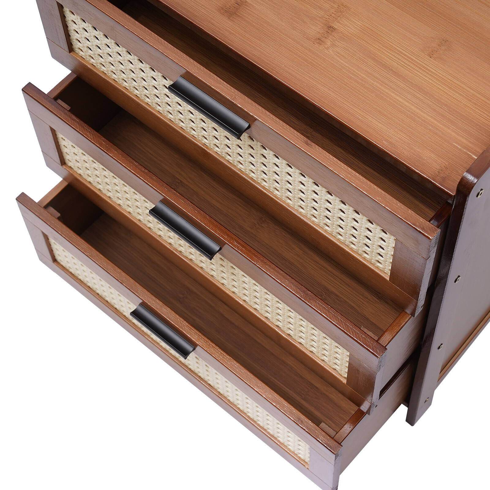 Nightstand Storage Cabinet & 3-Drawer Bedroom Bedside End Table Furniture NEW