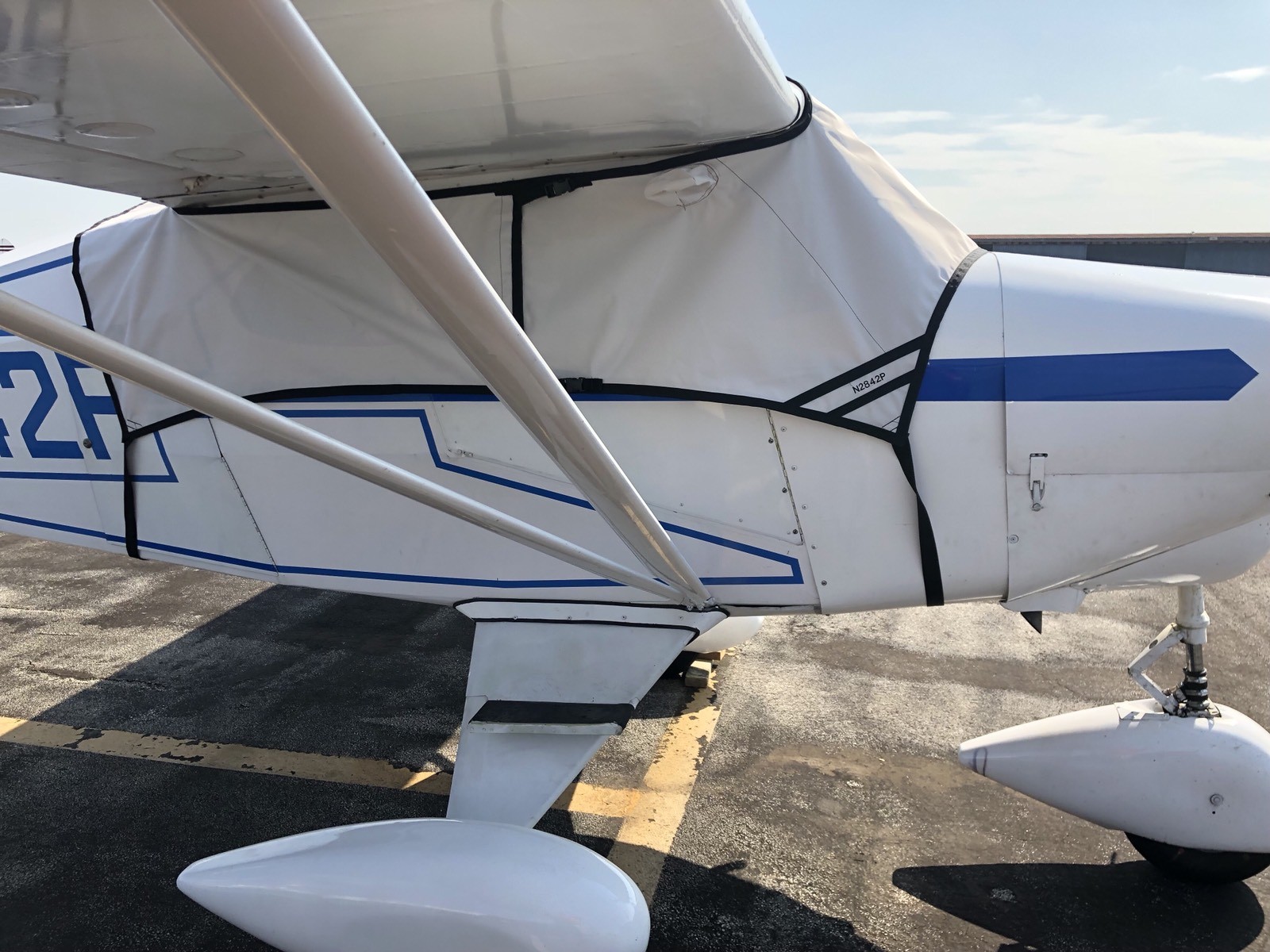 Cessna 172 Fast Back Sunforger cabin and Windshield Cover (with no rear window)