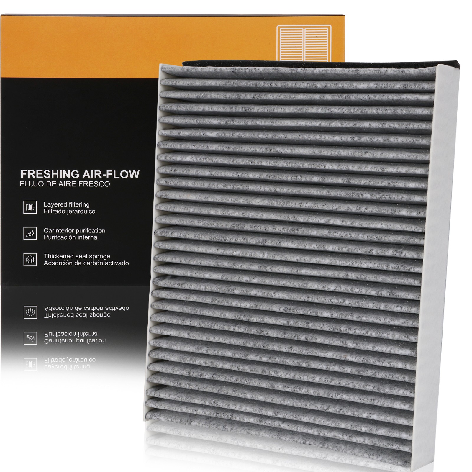 Cabin Air Filter For 2013 2014 - 2019 Ford Escape L4 1.5L 1.6L 2.0L 2.5L OE Spec
