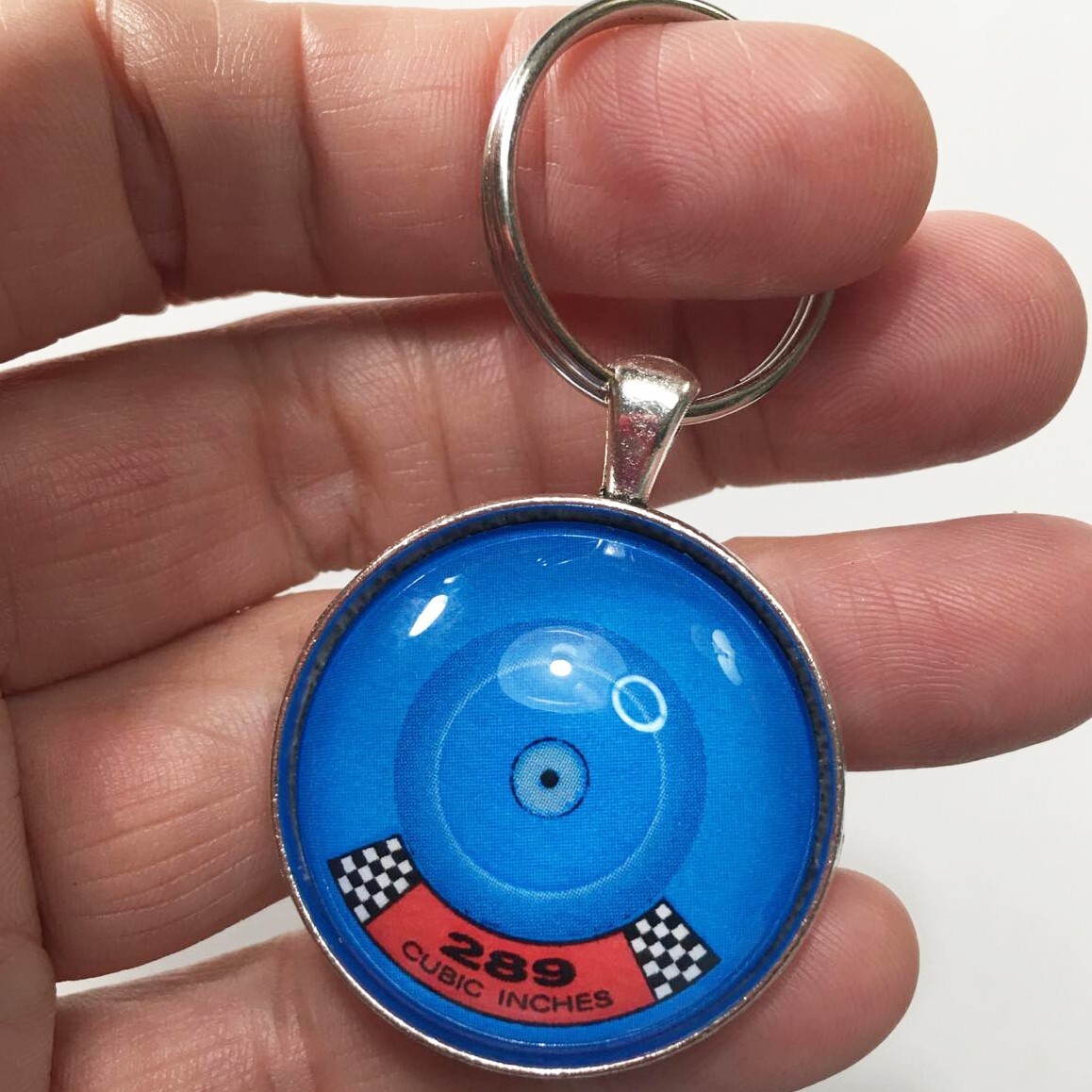 Ford 289 Cubic Inches 2 Bbl CI Air Cleaner Lincoln Mercury Reproduction Keychain