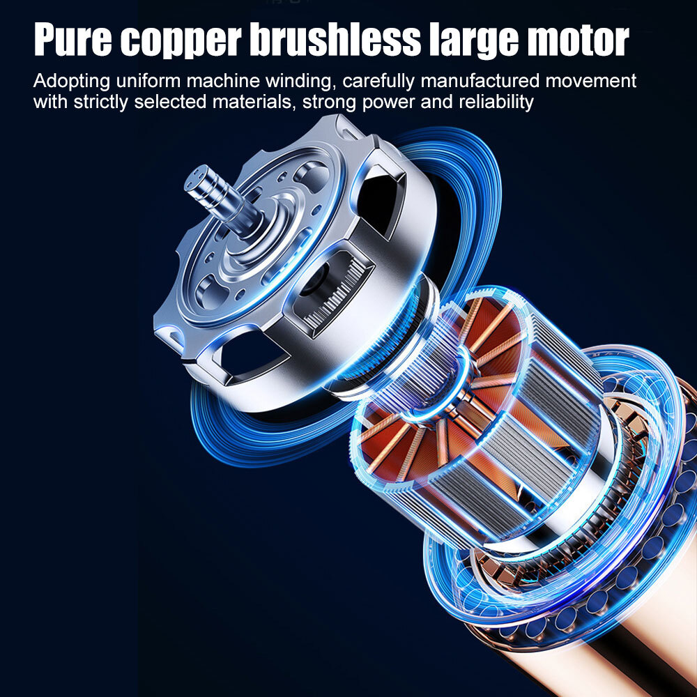 3 IN 1 Cordless Electric Impact Wrench Gun Power Drill Kit 12000RPM w/ 2 Battery