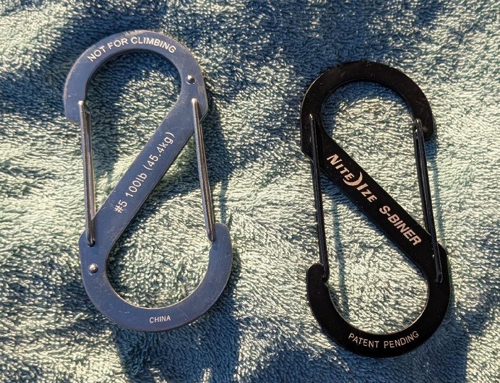 S-Biner #5 size by Nite-Ize in Stainless, 100 lb. rated