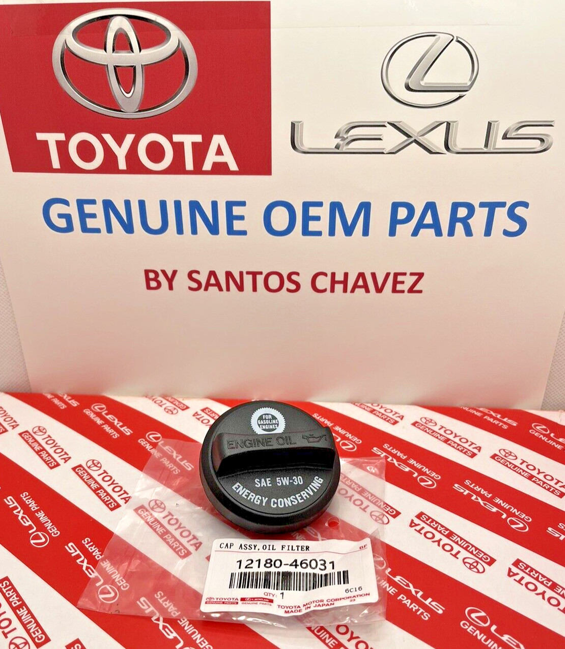 1992-2008 Lexus Engine Oil Filler Cap GENUINE OEM PART 12180-46031
