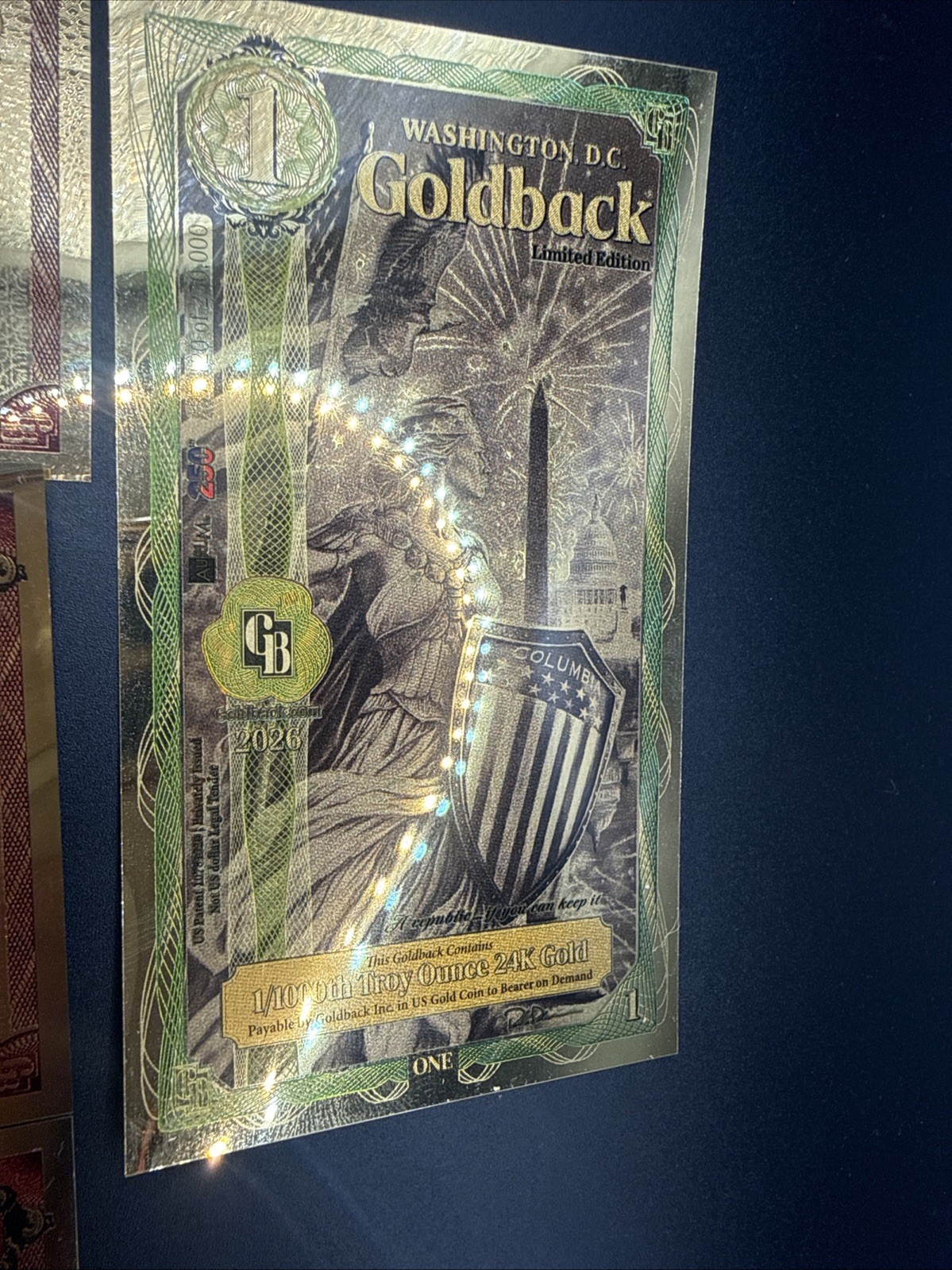 Washington DC Goldback Lot - Florida - Arizona - Oklahoma