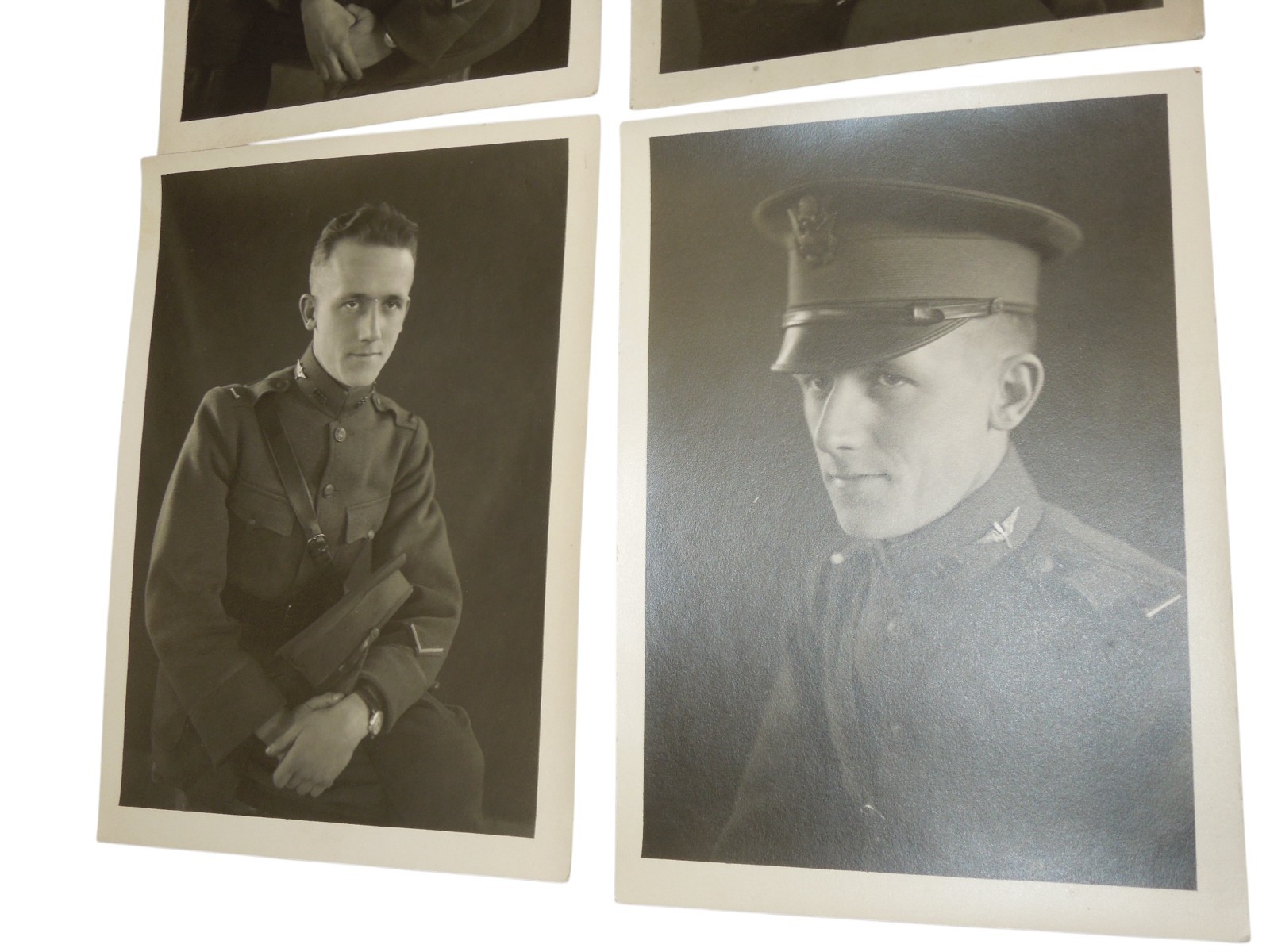 Original WWI Lot NAMED US Army Air Service Aviator Officer Portrait Photos Q23