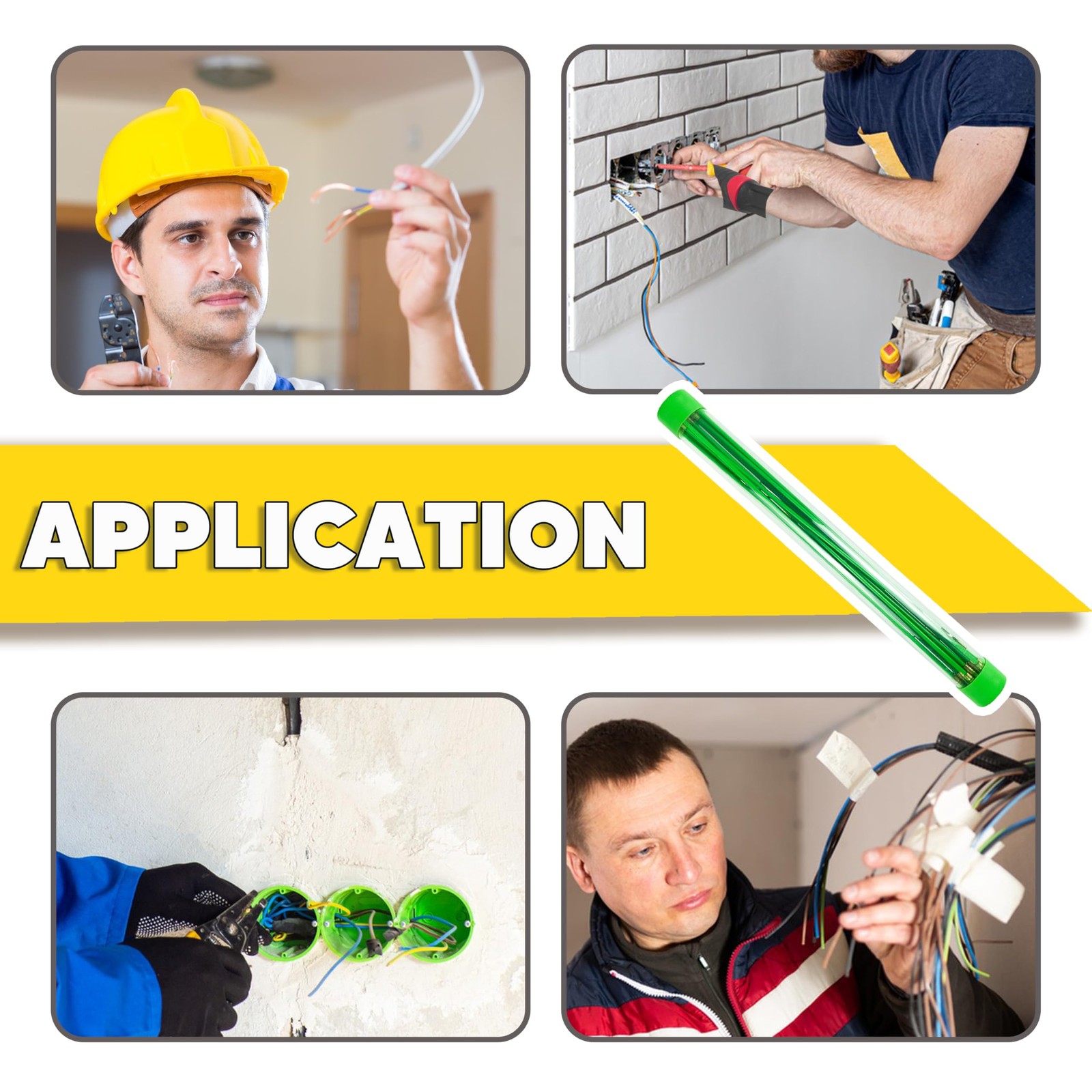 22FT Fiberglass Electrical Wire Running Kit, Wire Fishing Tools Fish Tape Wire