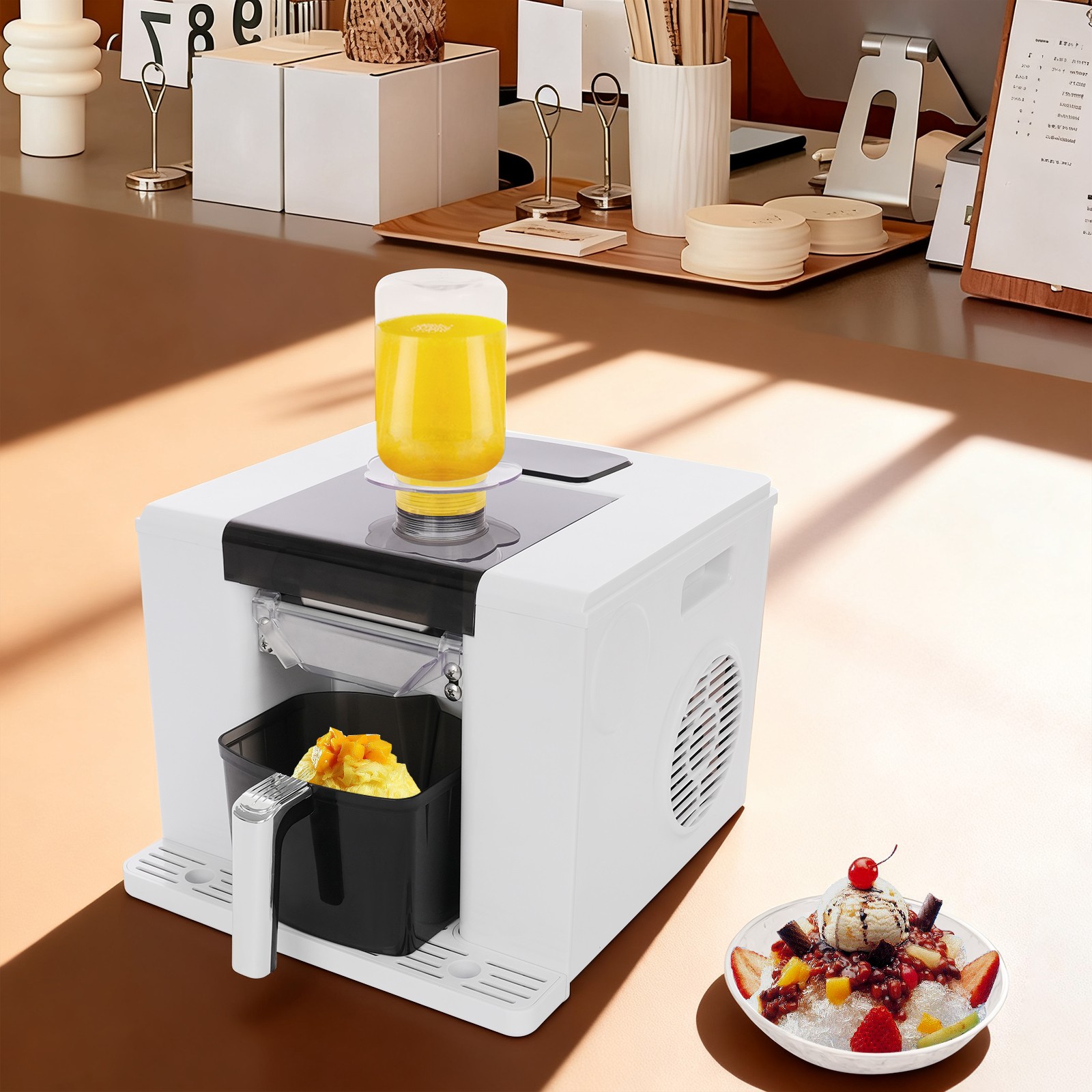 Snowflake Ice Making Machine Shaved Ice Automatic Shaved Ice Making Machine 280W