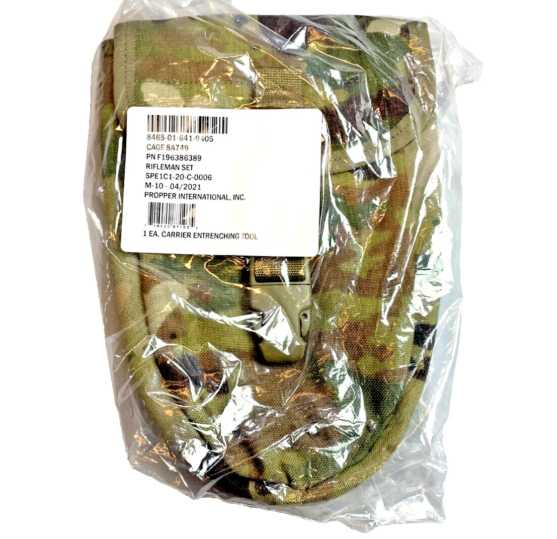 USGI ARMY OCP Multicam MOLLE II E-Tool Trifold Shovel Pouch Cover Carrier NEW
