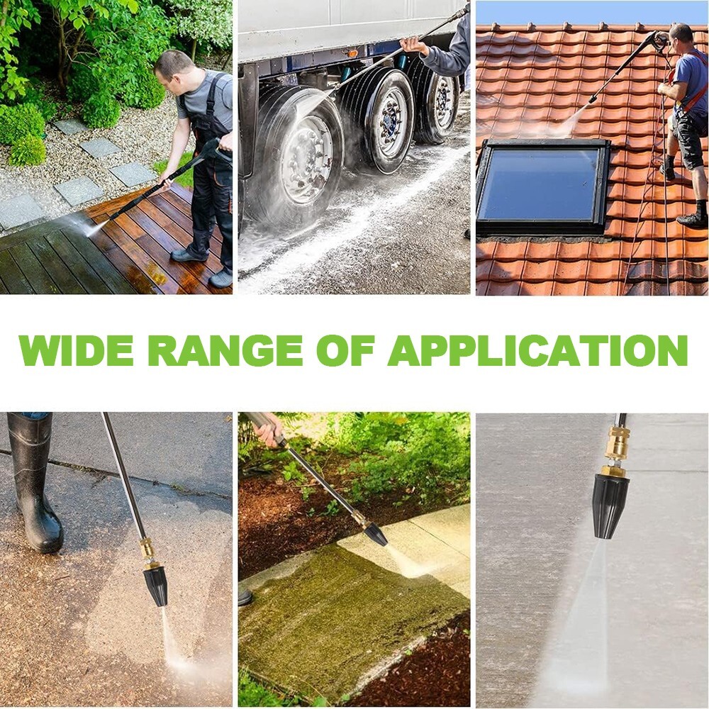 YAMATIC 5000 PSI Pressure Washer Turbo Nozzle for Hot Water 360° Rotating 4 GPM