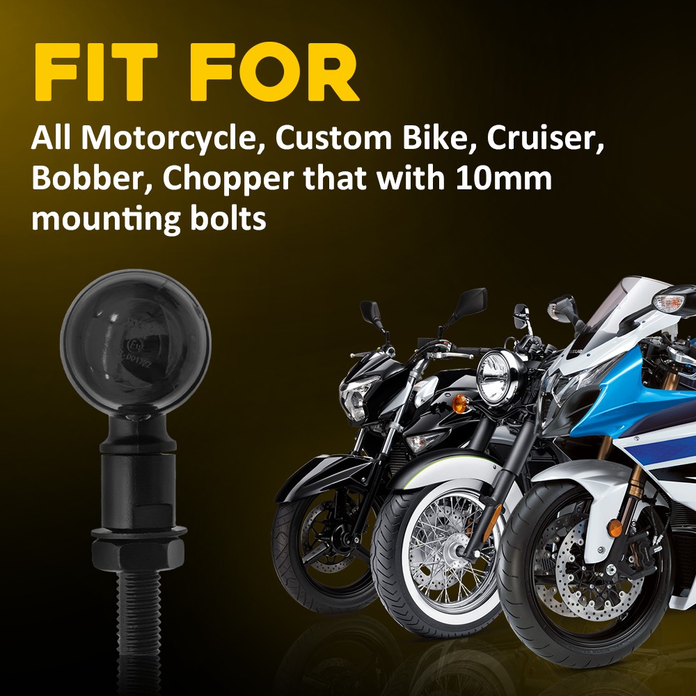 Bullet Amber Turn Motorcycle Black Signals Blinker Lights For Harley Sportster