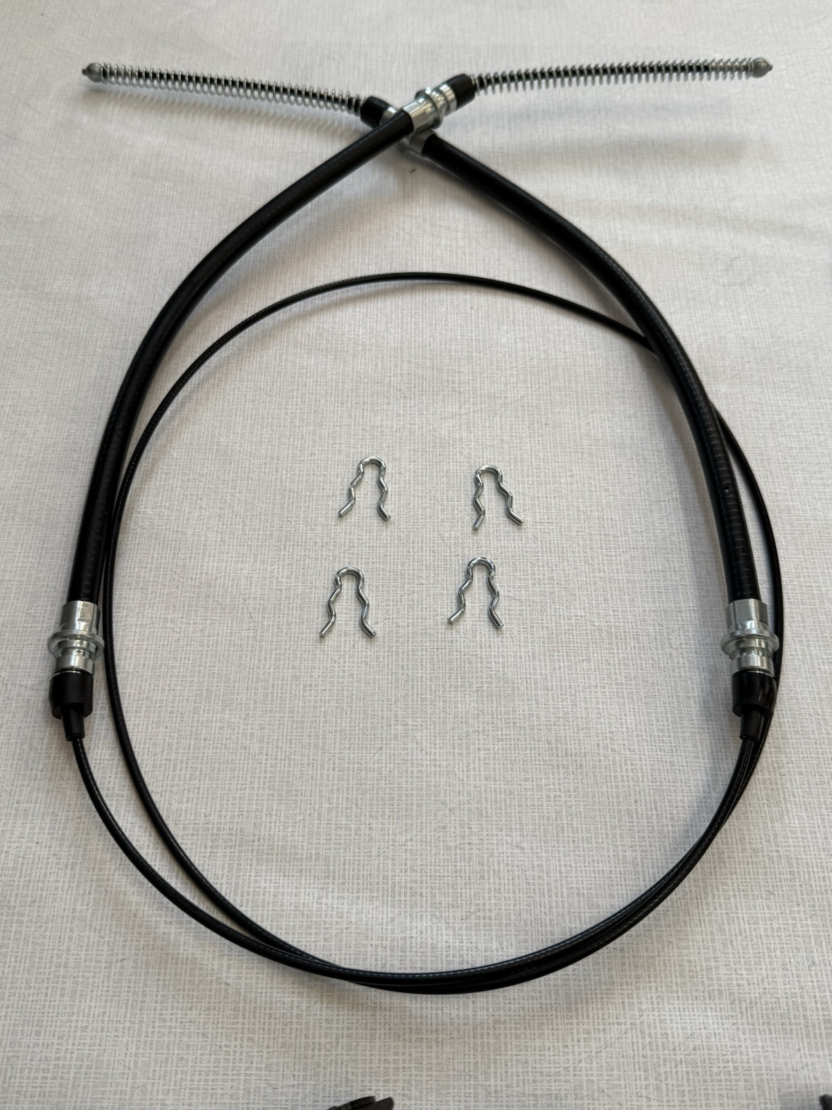 67-82 Corvette Emergency Parking Brakes Kit Complete kit cables shoes Deluxe