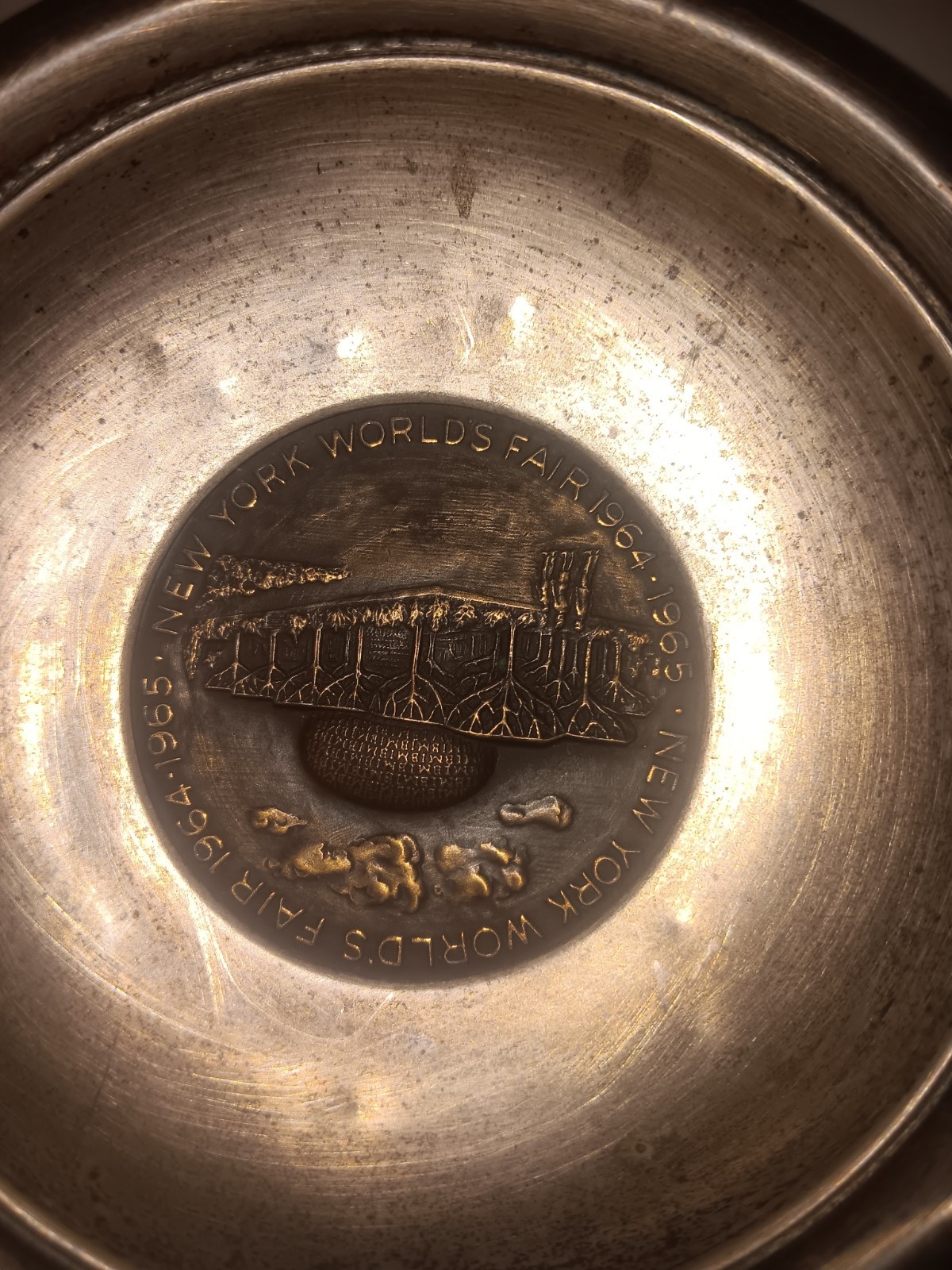 Vintage CARTIER STERLING SILVER IBM 100 percent club commemorative dish 1963