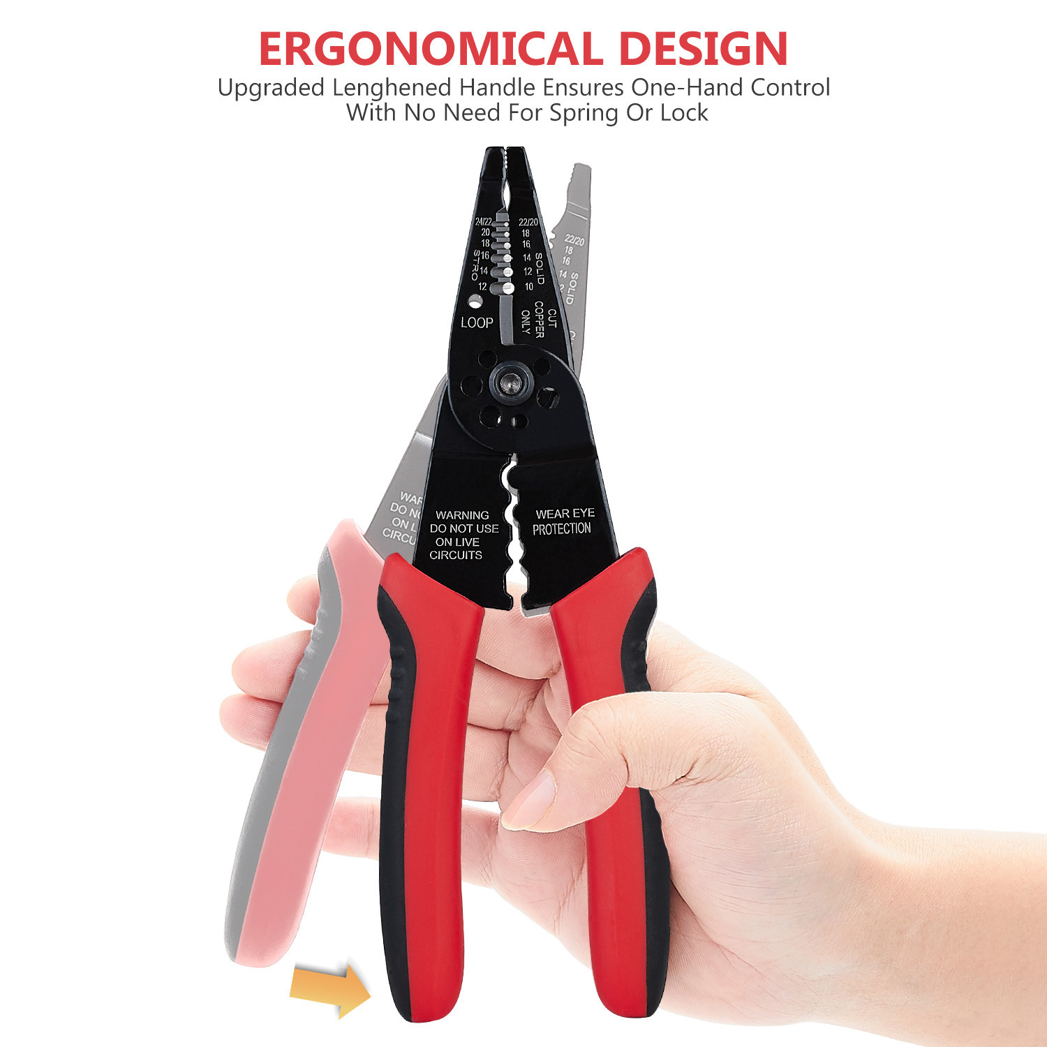 WG-015 Professional crimping tool / WGGE Multi-Tool Wire Stripper-Cutter-Crimper