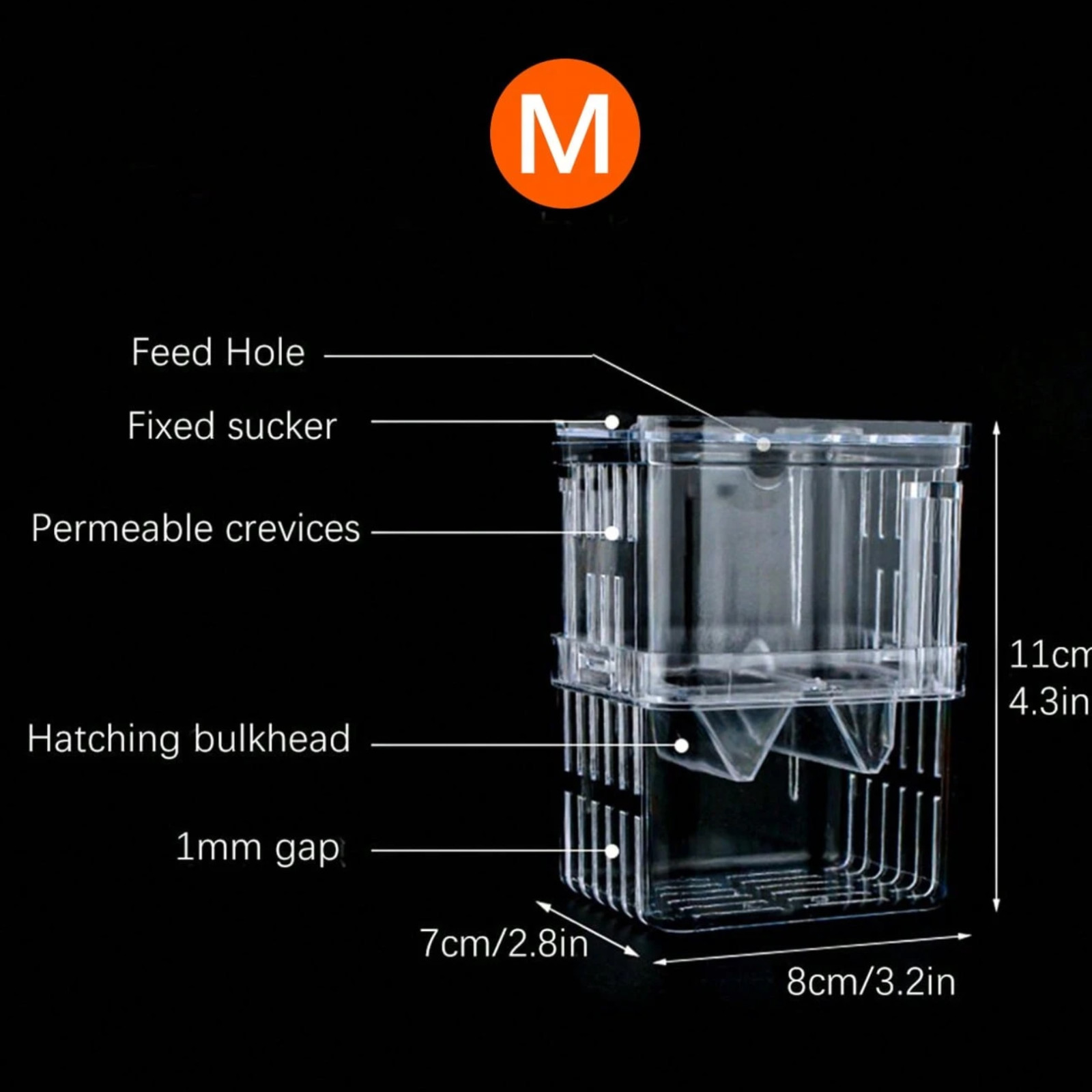 Fish Breeding Box For Aquarium Fish Tnak Fish Breeder Hatchery Isolation Case