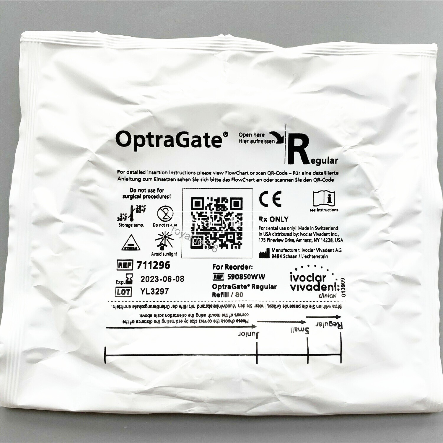 Ivoclar Vivadent Optragate 3D Lip Cheek Retractor Dental Mouth Opener Adult Kid