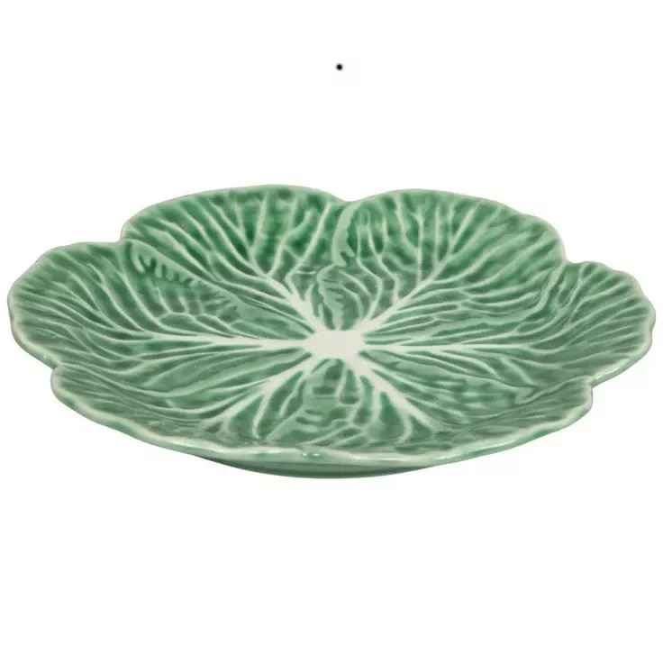 4 Green Cabbage Salad Plates Ceramic 8.5 Easter Pinheiro Hobby Lobby Viral